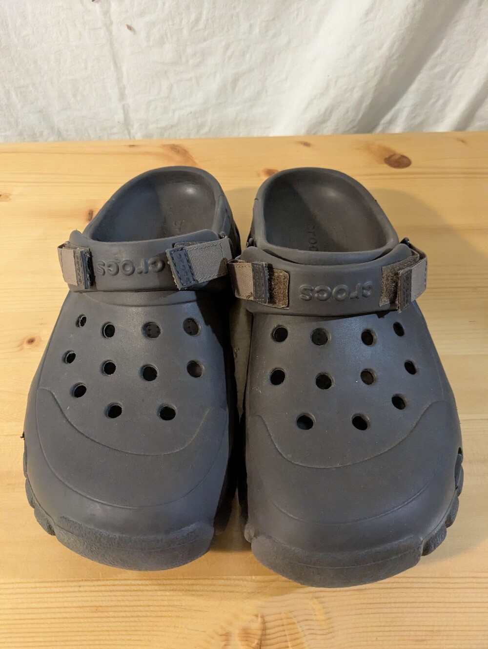 CROCS Brown Clog Rugged Sole Detail
